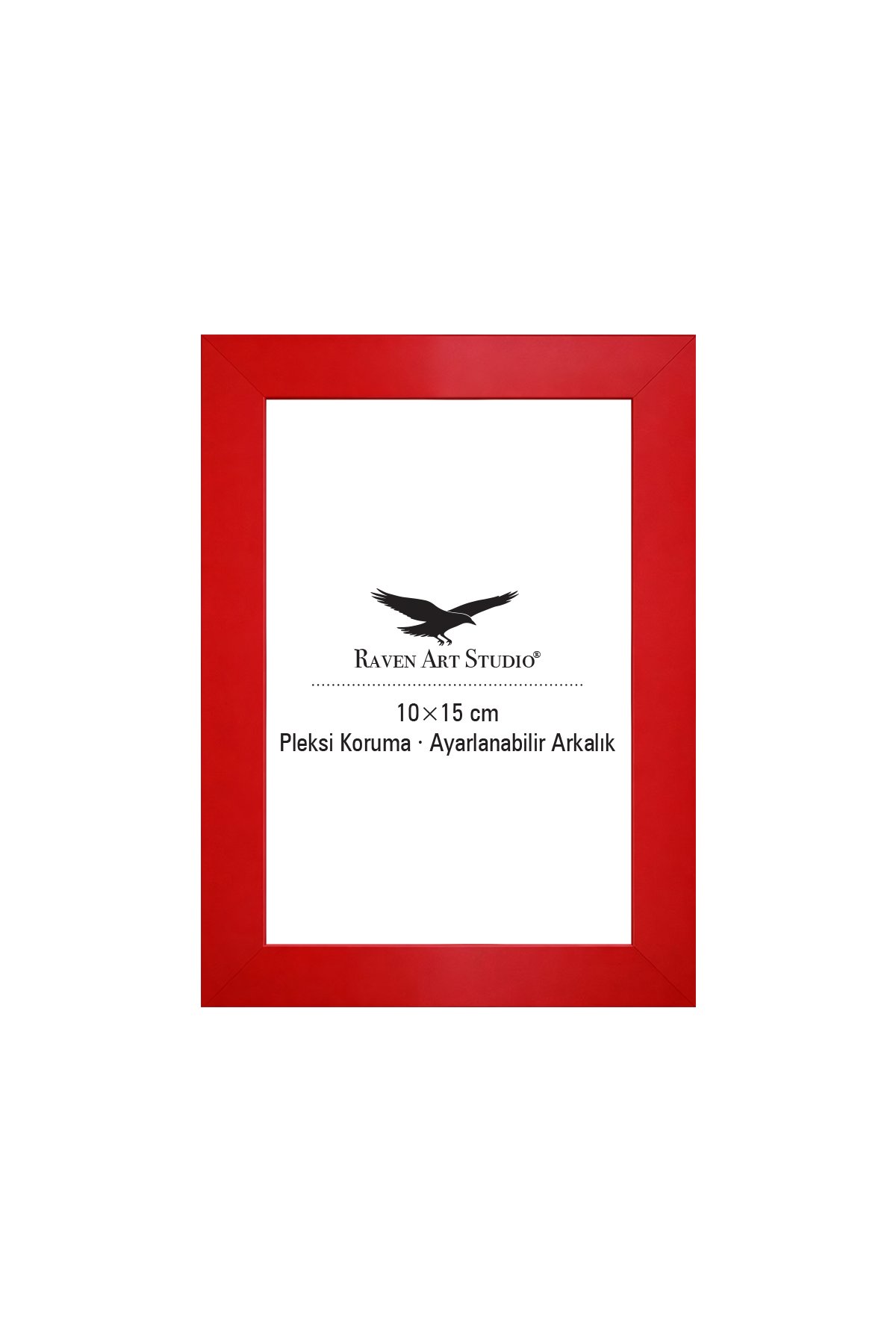 Louvre 10x15cm Kırmızı Resim Fotoğraf Belge Poster Evrak Çerçevesi Korumalı Kırılmaz Pleksi Cam