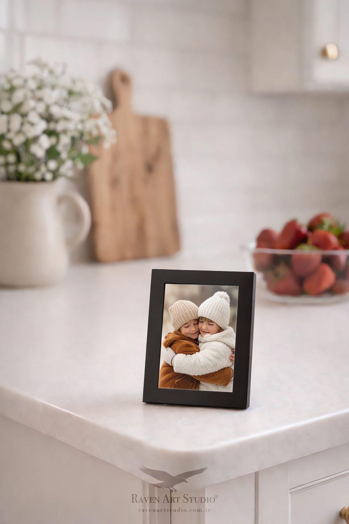 Louvre 10x15cm Siyah Resim Fotoğraf Belge Poster Evrak Çerçevesi Korumalı Kırılmaz Pleksi Cam