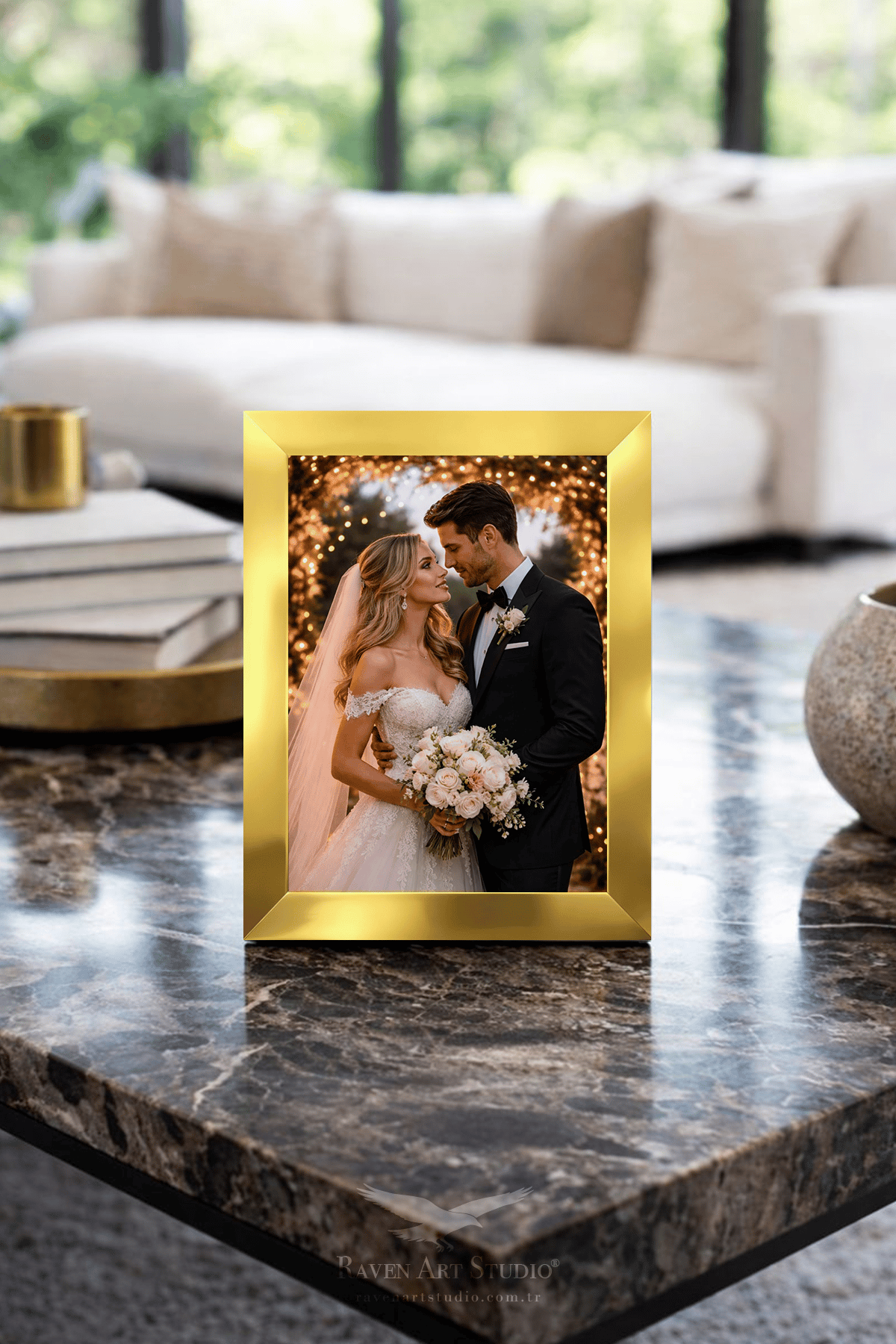 Louvre 13x18cm Altın Resim Fotoğraf Belge Poster Evrak Çerçevesi Korumalı Kırılmaz Pleksi Cam