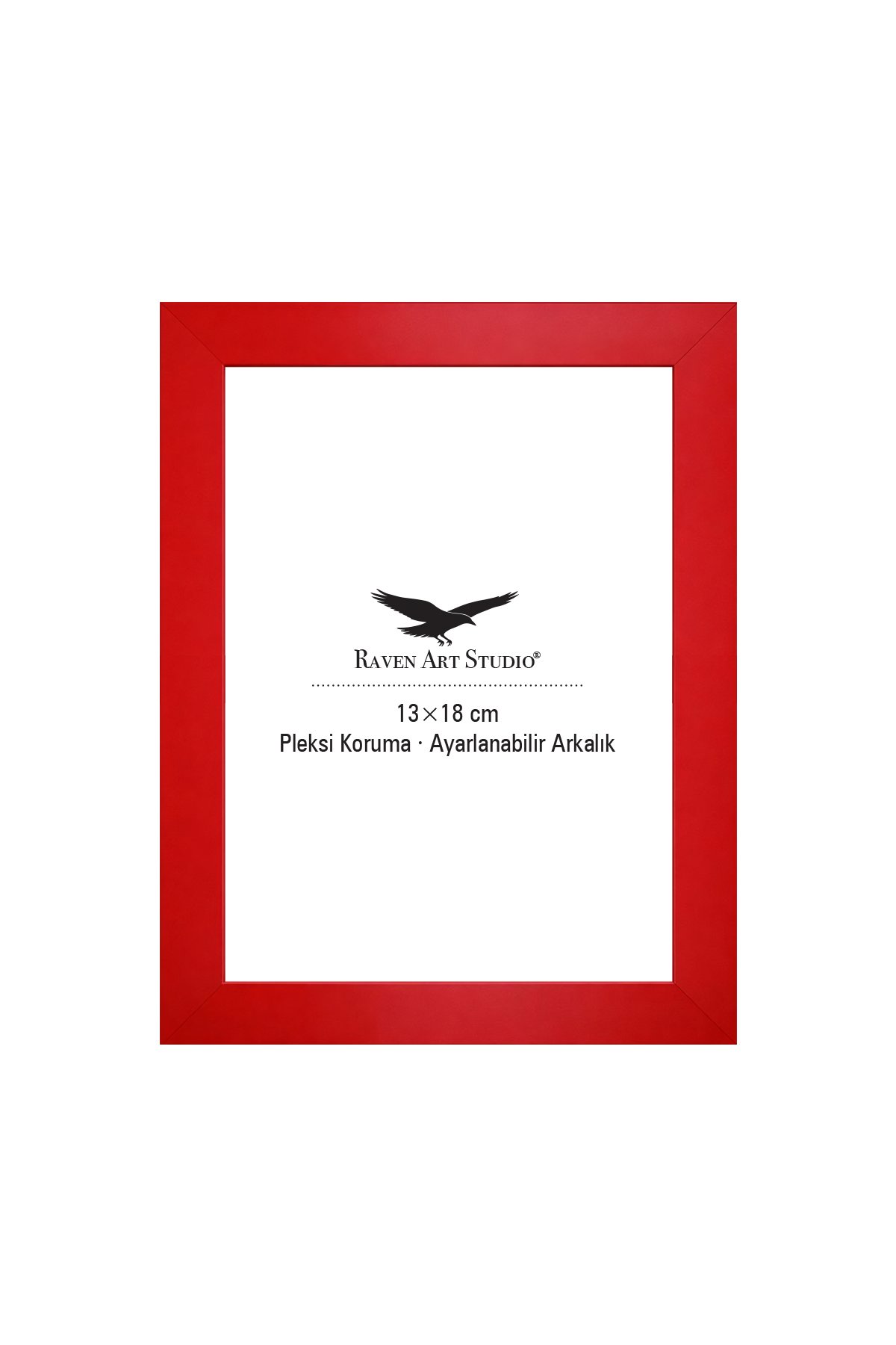 Louvre 13x18cm Kırmızı Resim Fotoğraf Belge Poster Evrak Çerçevesi Korumalı Kırılmaz Pleksi Cam