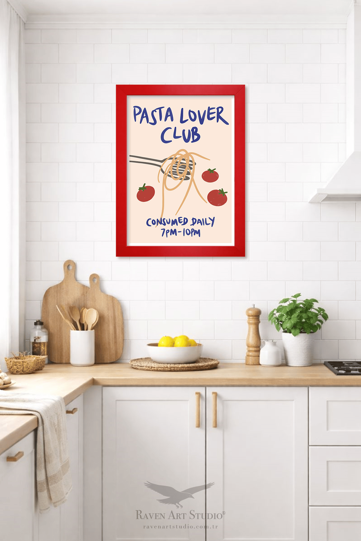 Louvre A3-30x42cm Kırmızı Resim Fotoğraf Belge Poster Evrak Çerçevesi Korumalı Kırılmaz Pleksi Cam