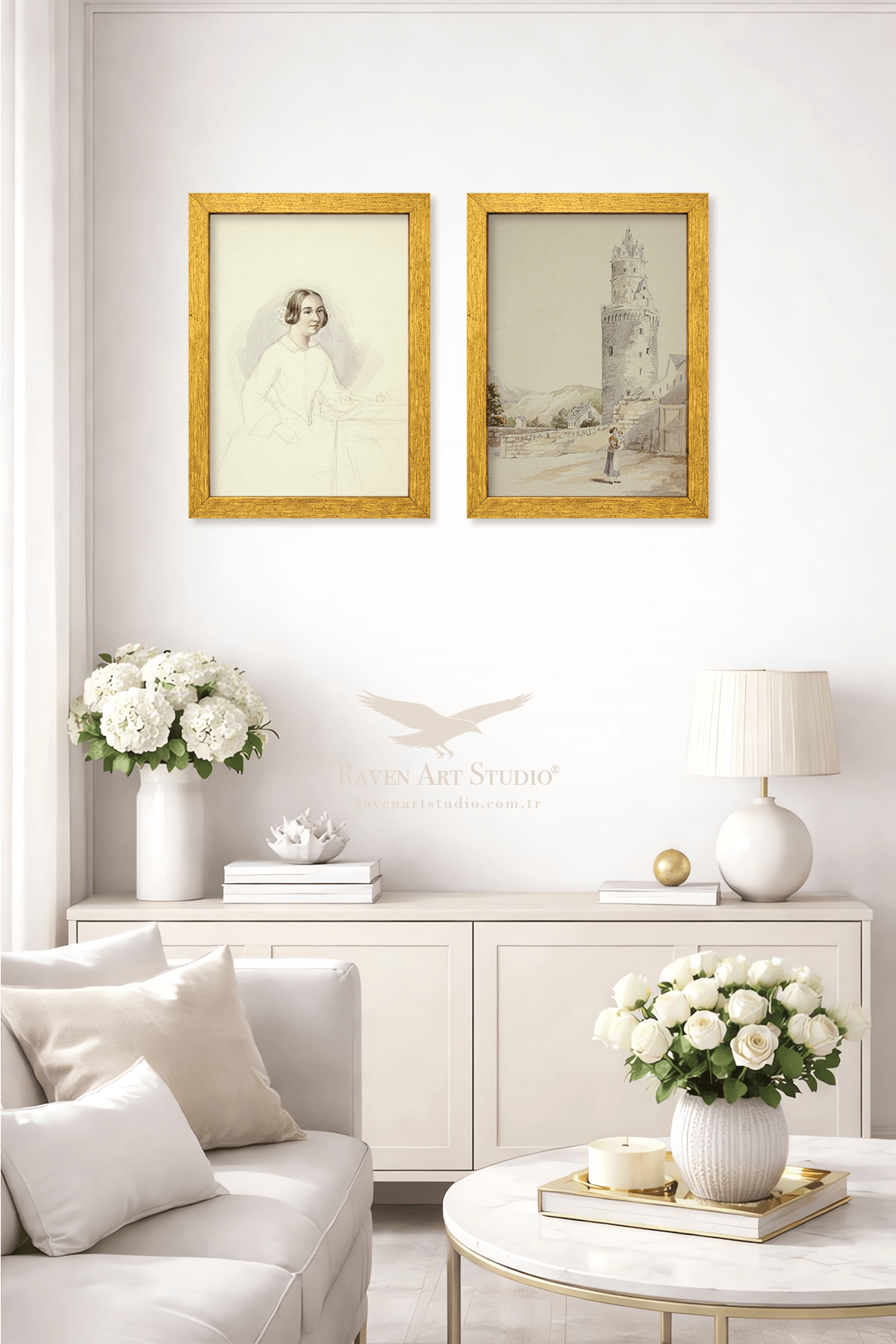 Louvre A4-21x30cm Antik Altın Resim Fotoğraf Belge Poster Evrak Çerçevesi Korumalı Kırılmaz Pleksi Cam