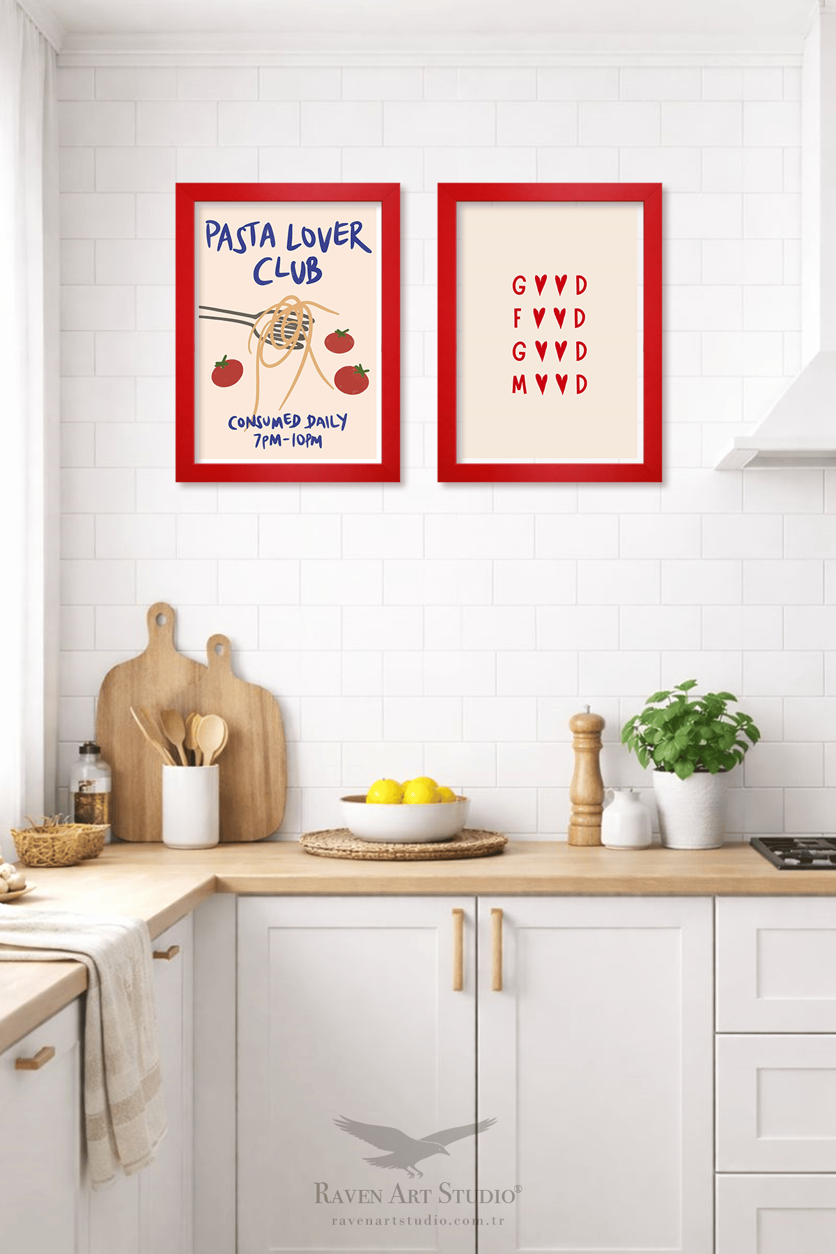 Louvre A4-21x30cm Kırmızı Resim Fotoğraf Belge Poster Evrak Çerçevesi Korumalı Kırılmaz Pleksi Cam