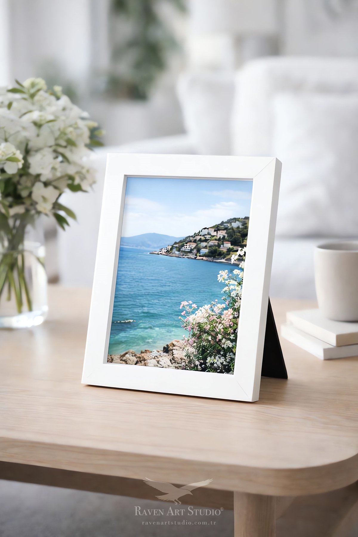 Louvre A5-15x21cm Beyaz Resim Fotoğraf Belge Poster Evrak Çerçevesi Korumalı Kırılmaz Pleksi Cam