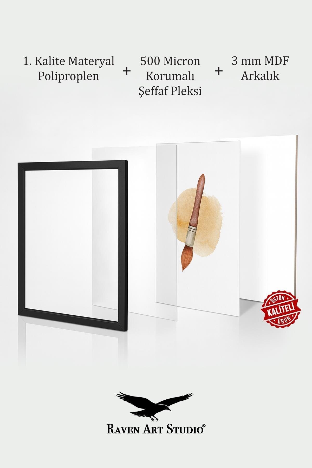 Madame A3-30x42cm Kahverengi Korumalı Kırılmaz Pleksi Cam Resim Fotoğraf Belge Poster Evrak Çerçevesi