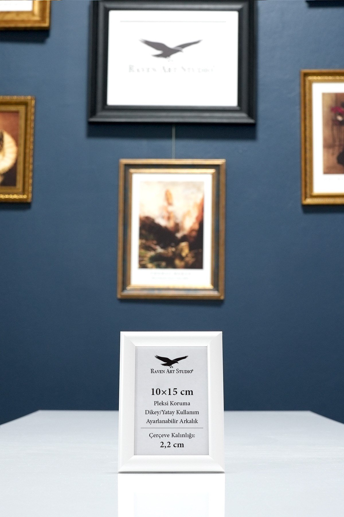 Pergamon 10x15cm Beyaz Resim Fotoğraf Belge Poster Evrak Çerçevesi Korumalı Kırılmaz Pleksi Cam