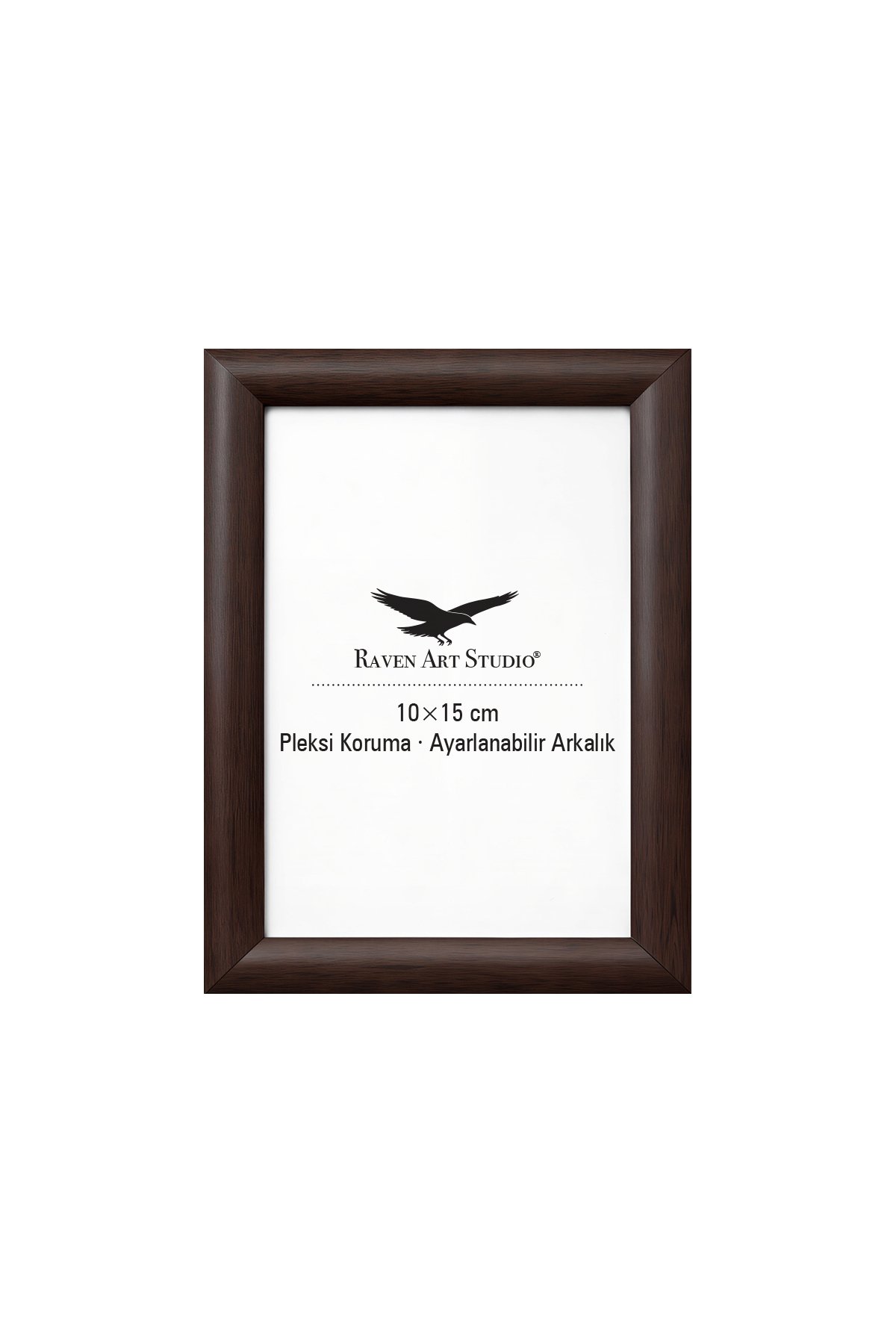 Pergamon 10x15cm Kahverengi Resim Fotoğraf Belge Poster Evrak Çerçevesi Korumalı Kırılmaz Pleksi Cam