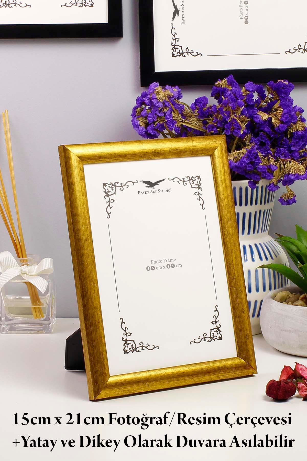 Pergamon 15x21cm AltınResim Fotoğraf Belge Poster Evrak Çerçevesi Korumalı Kırılmaz Pleksi Cam