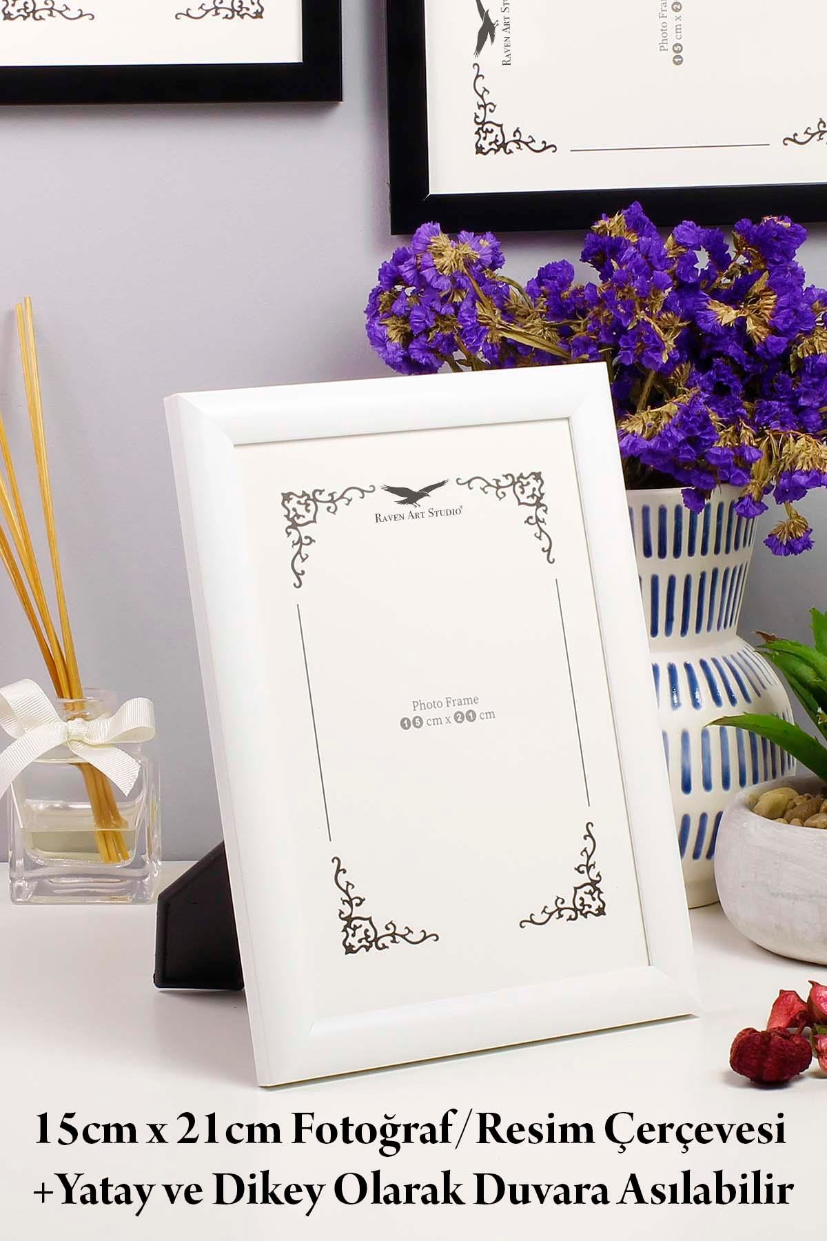 Pergamon 15x21cm Beyaz Resim Fotoğraf Belge Poster Evrak Çerçevesi Korumalı Kırılmaz Pleksi Cam