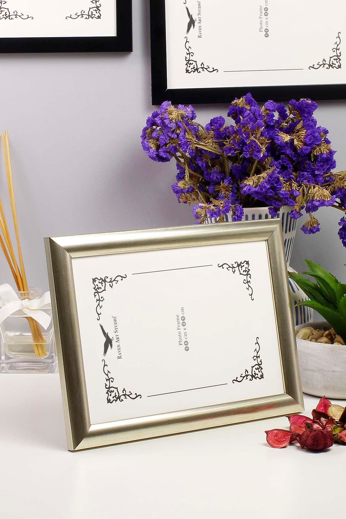 Pergamon 15x21cm Platin Resim Fotoğraf Belge Poster Evrak Çerçevesi Korumalı Kırılmaz Pleksi Cam