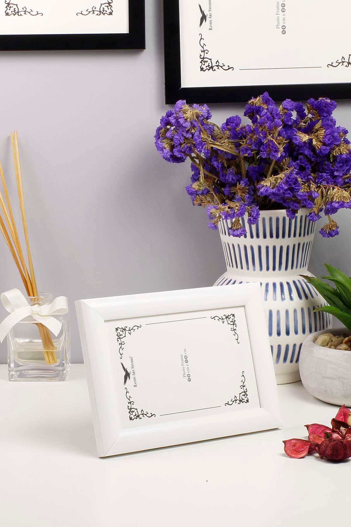 Pergamon Beyaz 3'lü Set 10x15cm + 13x18cm + 15x21cm Korumalı Kırılmaz Pleksi Cam