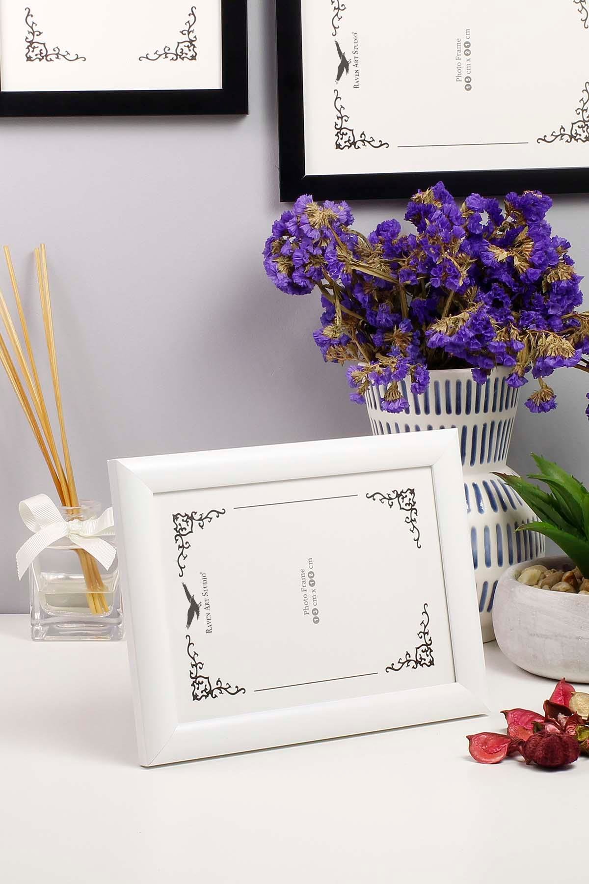 Pergamon Beyaz 3'lü Set 10x15cm + 13x18cm + 15x21cm Korumalı Kırılmaz Pleksi Cam