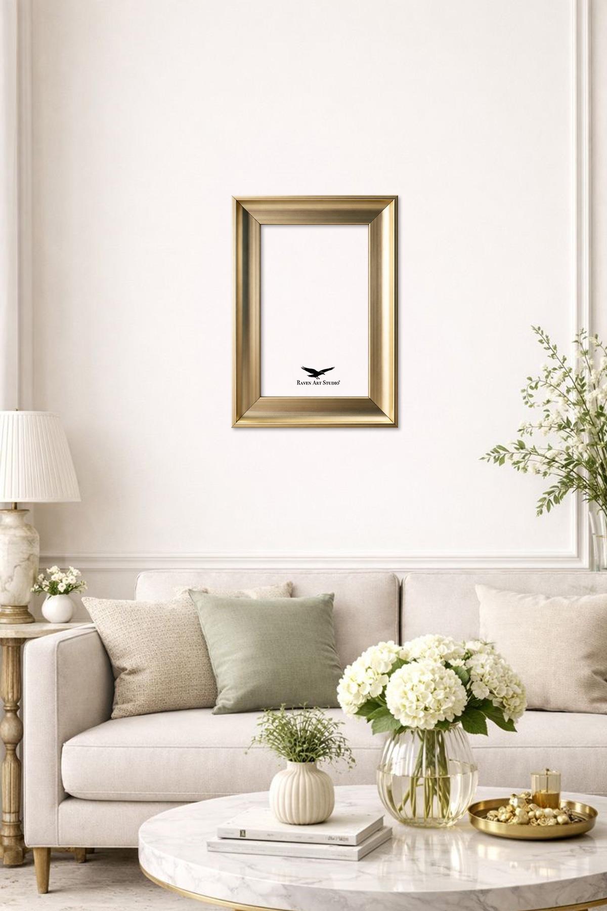 Pyramid A4-21x30cm Platin Resim Fotoğraf Belge Poster Evrak Çerçevesi Korumalı Kırılmaz Pleksi Cam