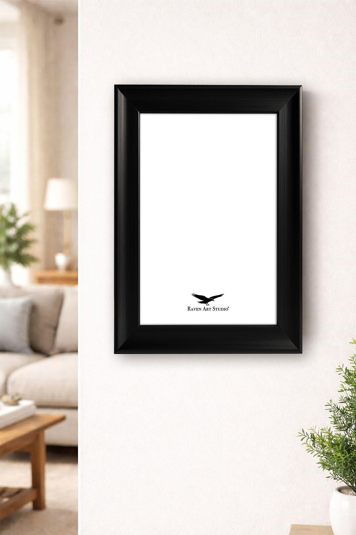 Pyramid A4-21x30cm Siyah Resim Fotoğraf Belge Poster Evrak Çerçevesi Korumalı Kırılmaz Pleksi Cam