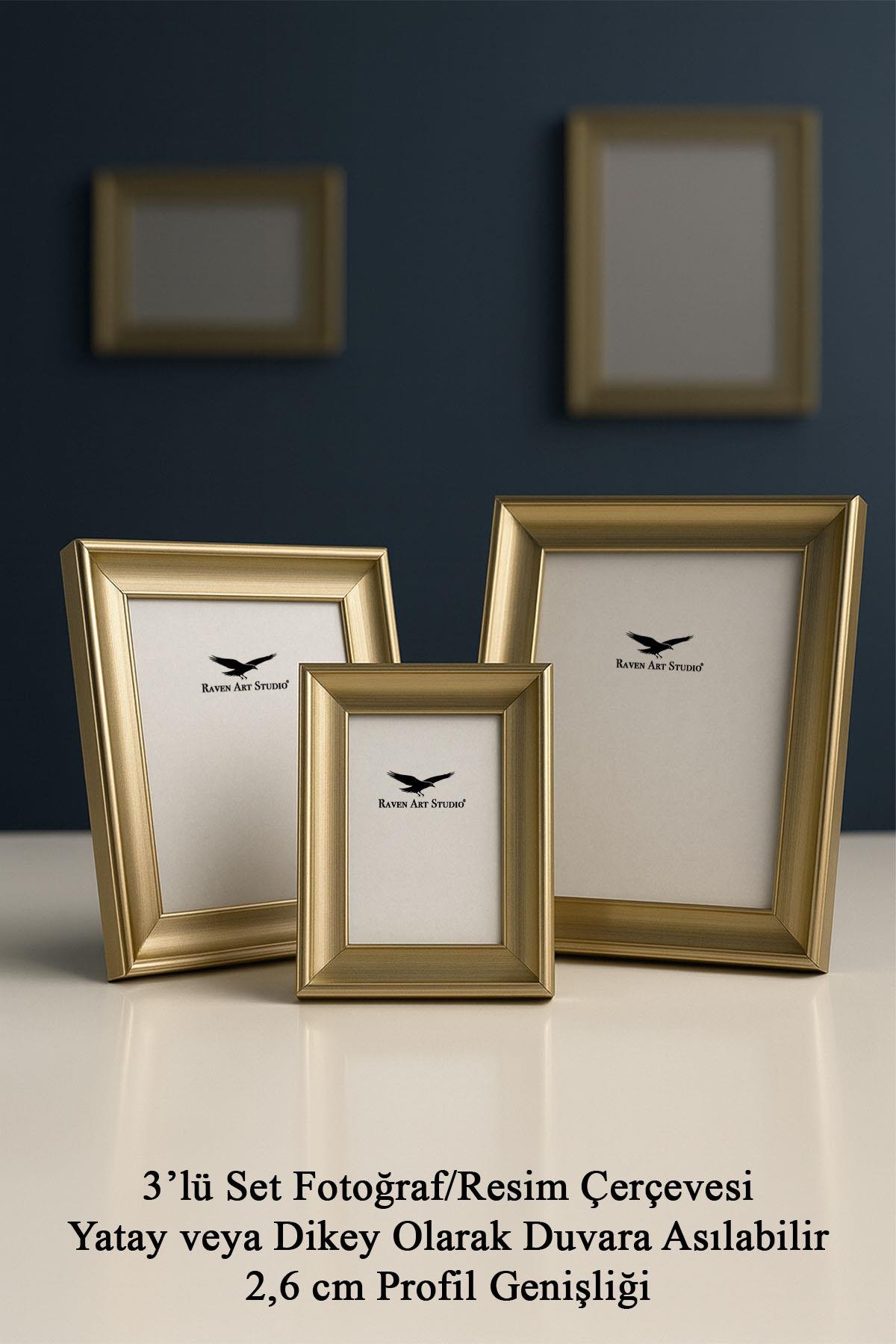 Pyramid Platin 3'lü Set 10x15cm + 13x18cm + 15x21cm Korumalı Kırılmaz Pleksi Cam