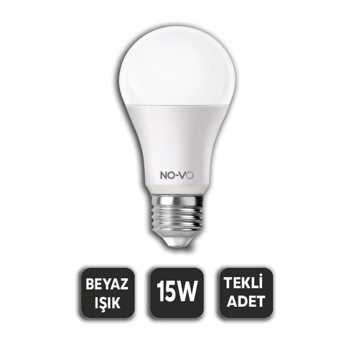 10 ADET 15W BEYAZ LED AMPUL 1200LM 6500K 15.000 SAAT ÖMÜR (5293)