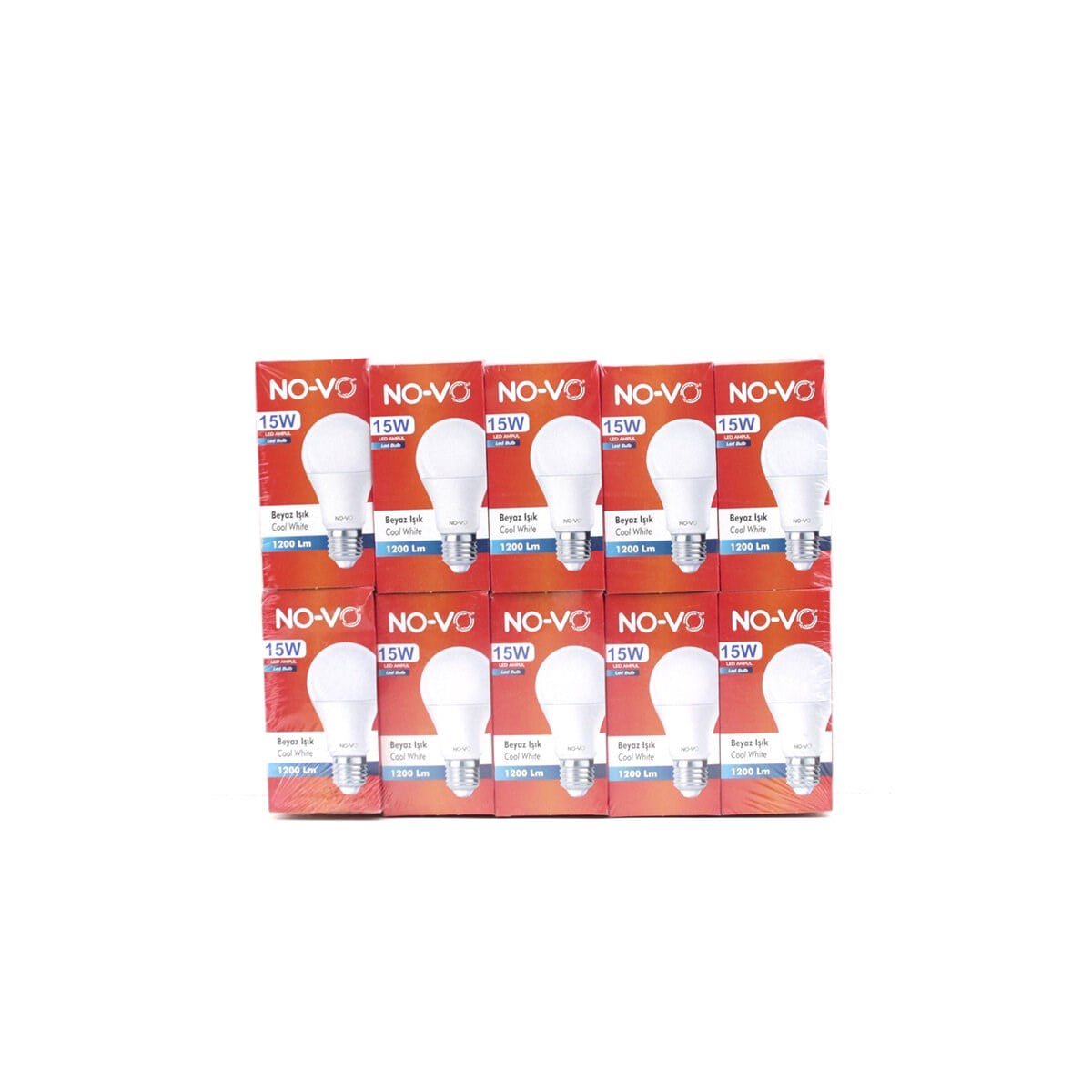 10 ADET 15W BEYAZ LED AMPUL 1200LM 6500K 15.000 SAAT ÖMÜR (5293)