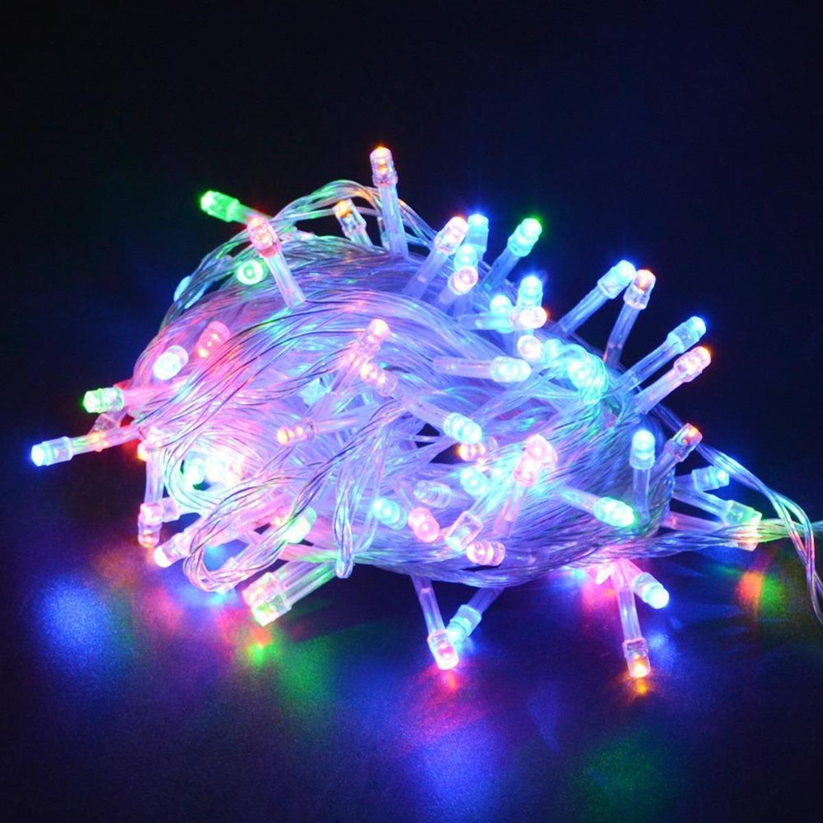 10 Metre 100 Ledli 8 Fonksiyonlu Karışık Renkli RGB Led Lamba (5293)