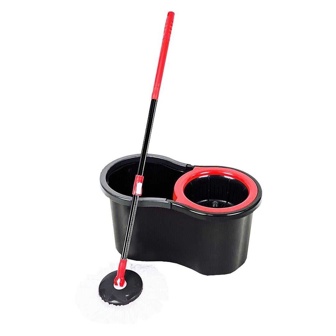 13LT - SİYAH - ŞİRİNK OTOMATİK DÖNERLİ KOVA MOP TEMİZLK SETİ (5293)