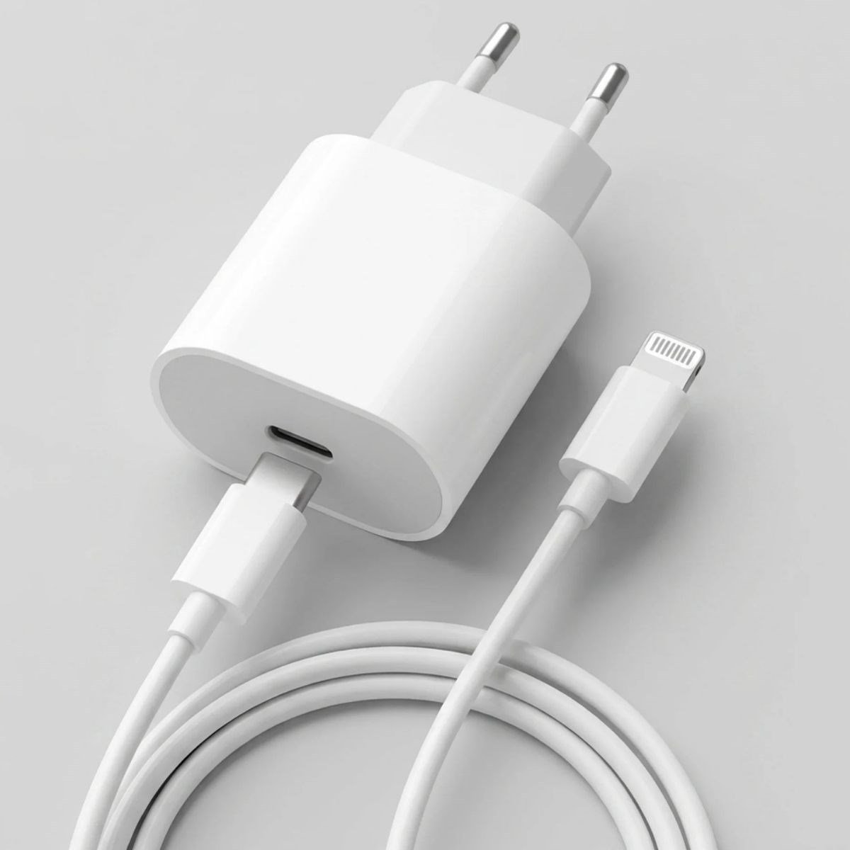 20W Hızlı Şarj Adaptörü USB-C to Lightning Kablolu – PD Destekli Süper Hızlı Şarj Cihazı (5293)