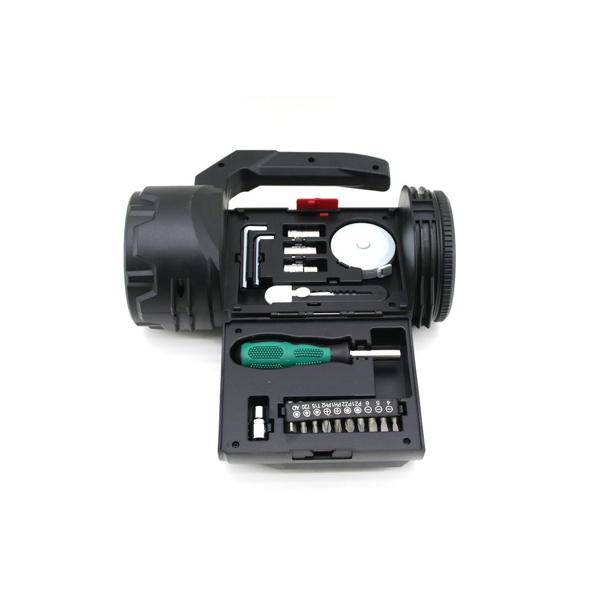 2İN1 19PCS = TAMİR - HIRDAVAT SETİ EL FENER - PROJEKTÖR LED + COB USB - TYPE-C - PİL ŞARJLI HS-310 (5293)