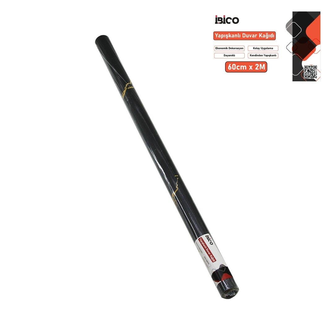 2MT X 60CM SİYAH MERMER DESENLİ TEZGAH ÜSTÜ FOLYO STİCKER - DUVAR KAĞIT KENDİNDEN YAPIŞKANLI - EKO DEKORASYON - DAYANIKLI (5293)