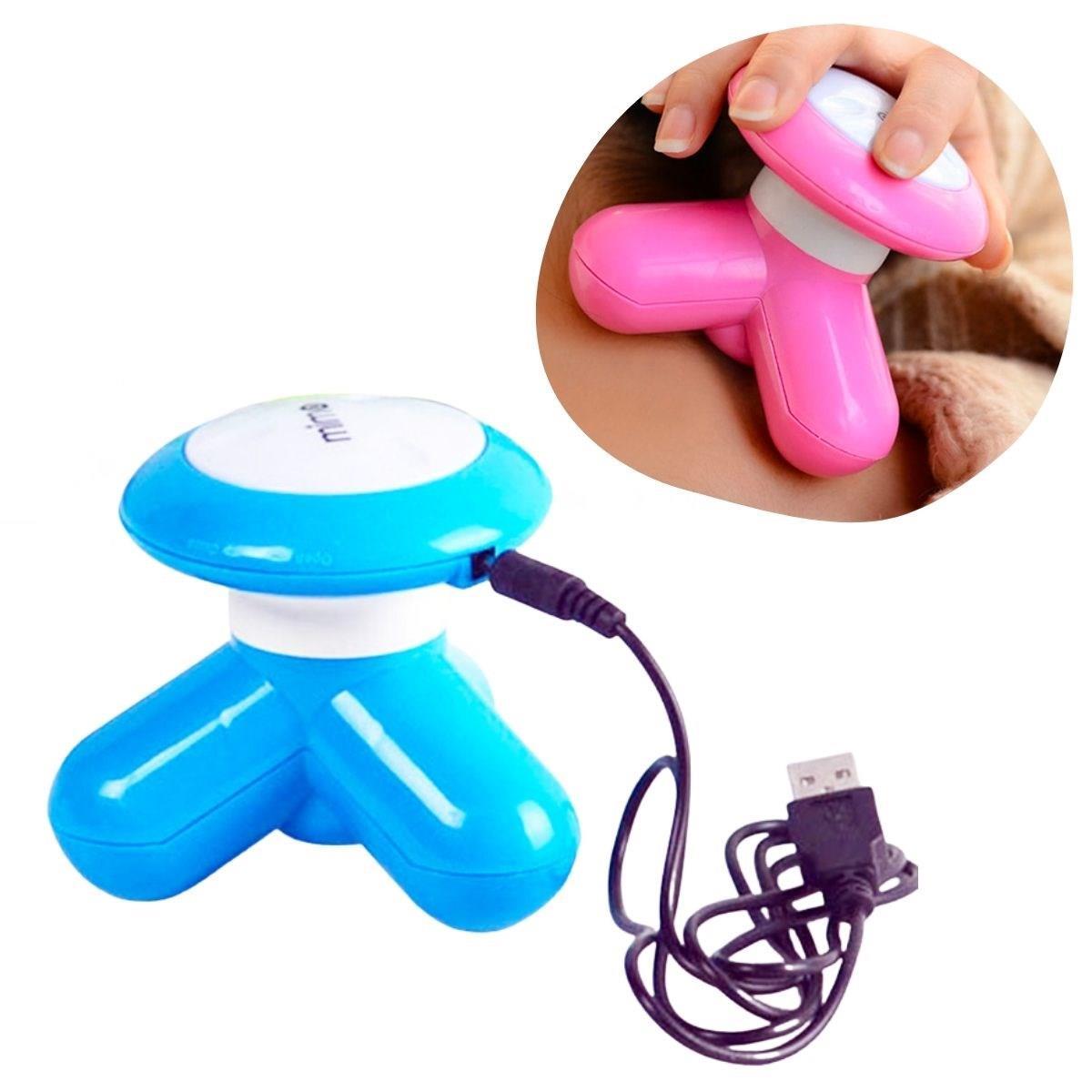 3 Başlıklı Titreşimli USB Şarjlı Mini El Masaj Aleti (5293)