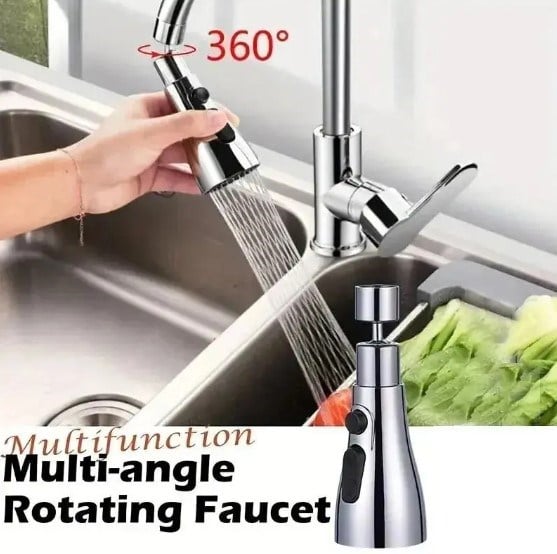 3 Fonksiyonlu Metalik Musluk Başlığı (5293)