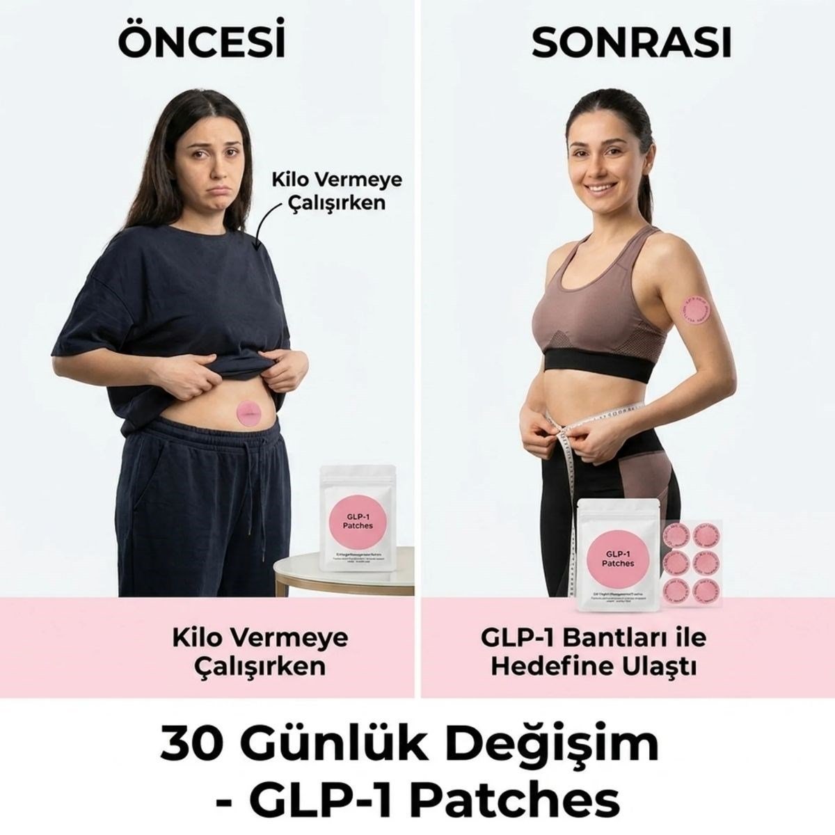 30 Adet Kilo Yönetimi Destek Bantları – İştah Kontrolü ve Günlük Wellness Desteği (5293)