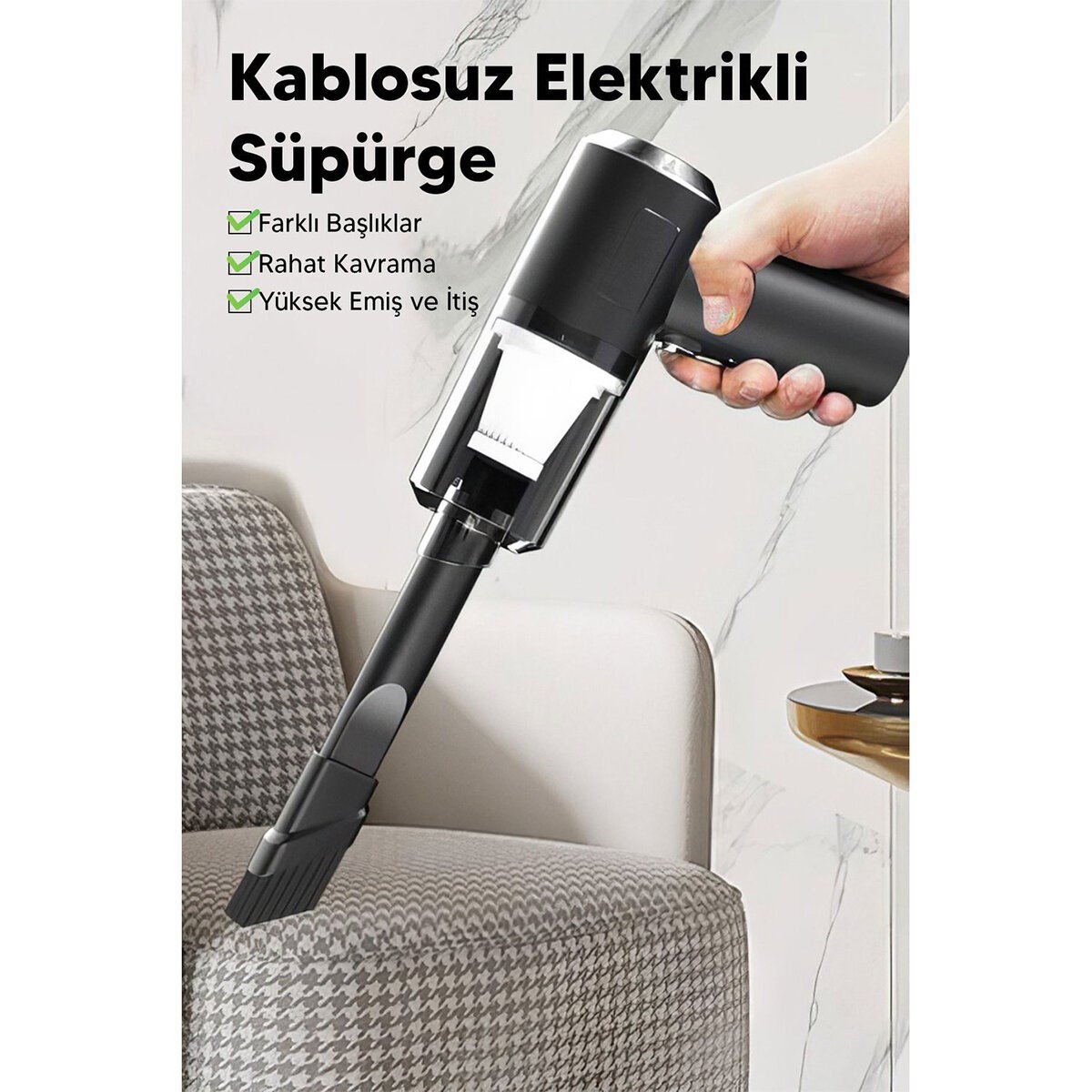 3İN1 ÇEKME - ÜFLEME OTO-ARAÇ - EV EL TİPİ SÜPÜRGE USB ŞARJLI MİNİ - TAŞINABİLİRİ HS-22 (5293)