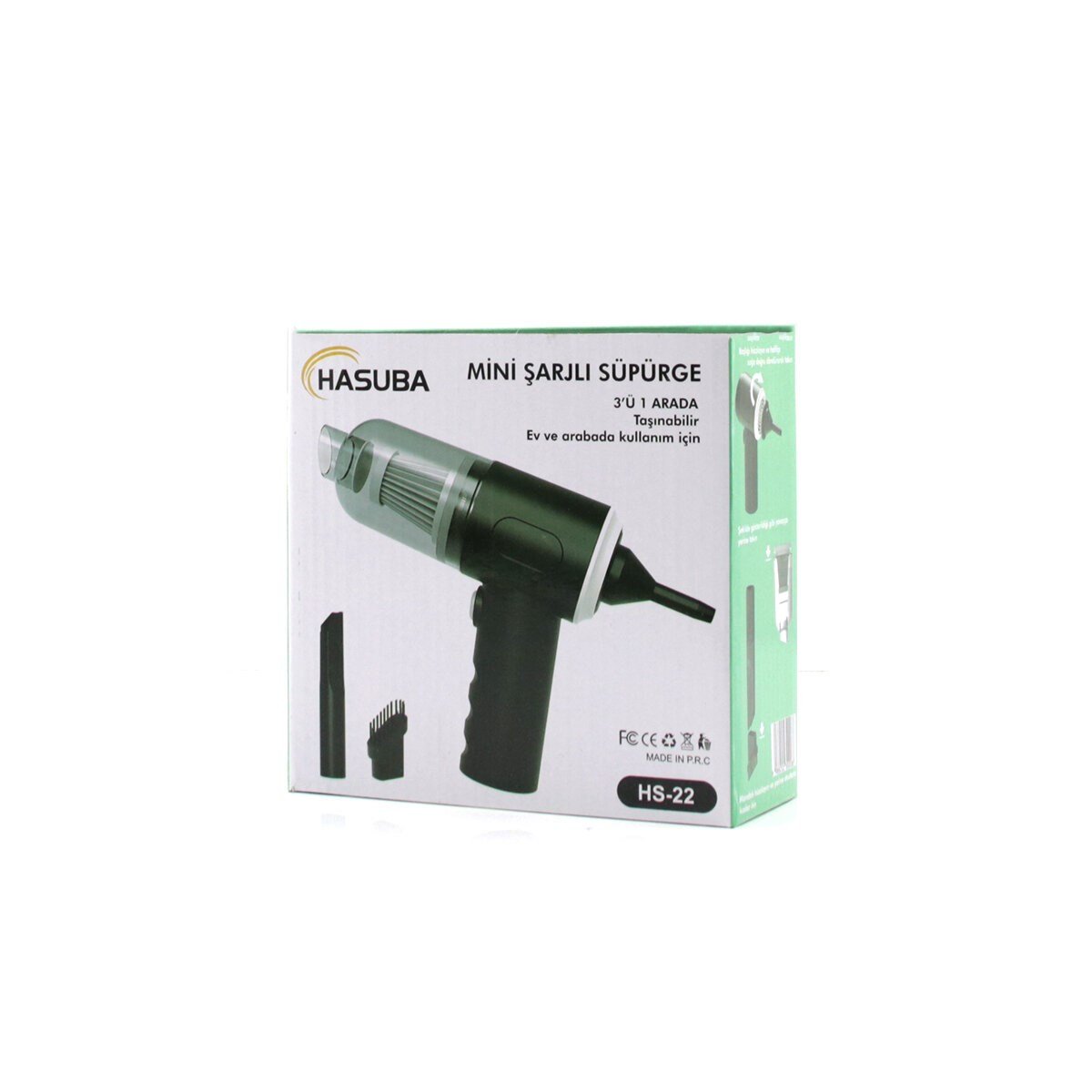 3İN1 ÇEKME - ÜFLEME OTO-ARAÇ - EV EL TİPİ SÜPÜRGE USB ŞARJLI MİNİ - TAŞINABİLİRİ HS-22 (5293)