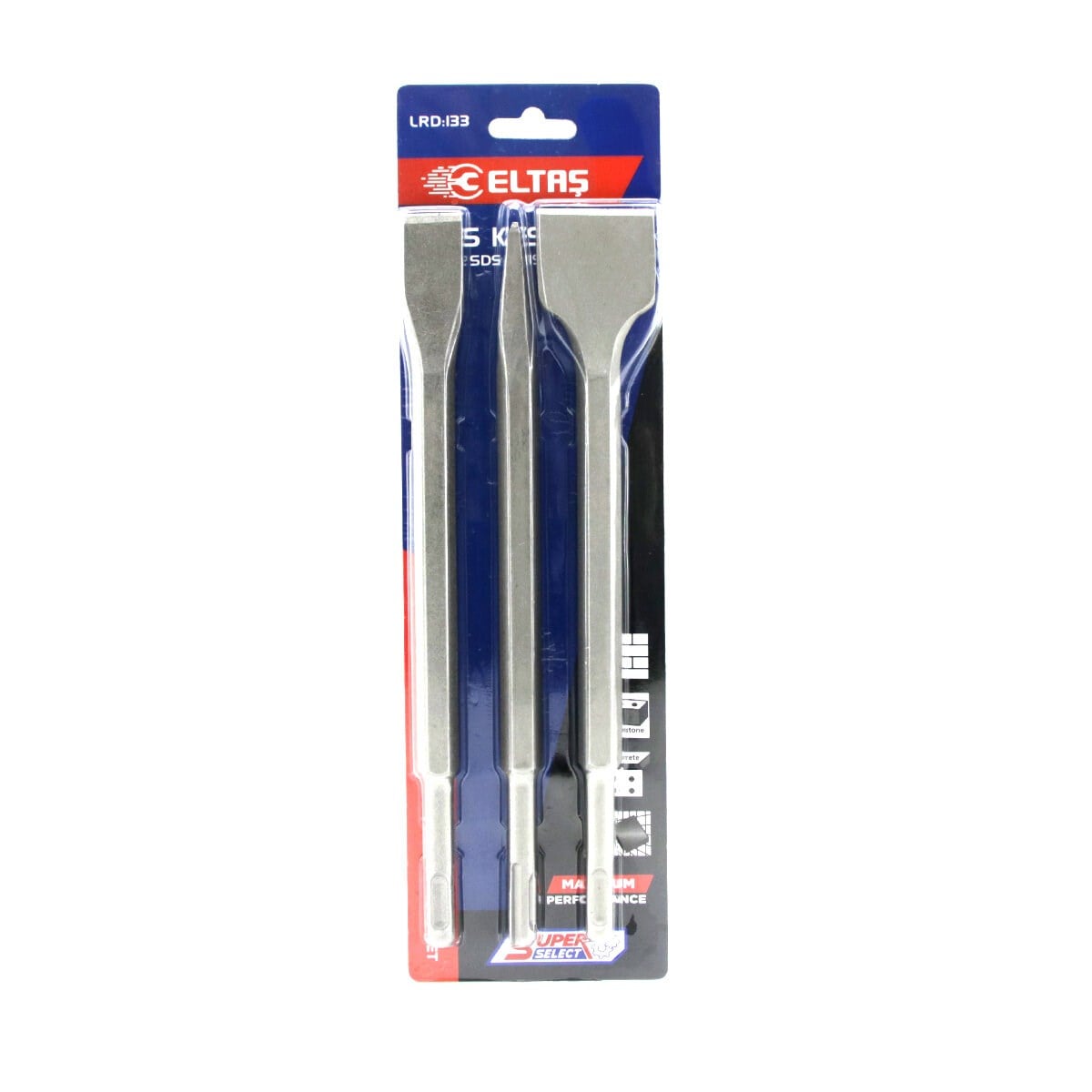 3PCS MURÇ SETİ SİVRİ -DÜZ 25CM (5293)