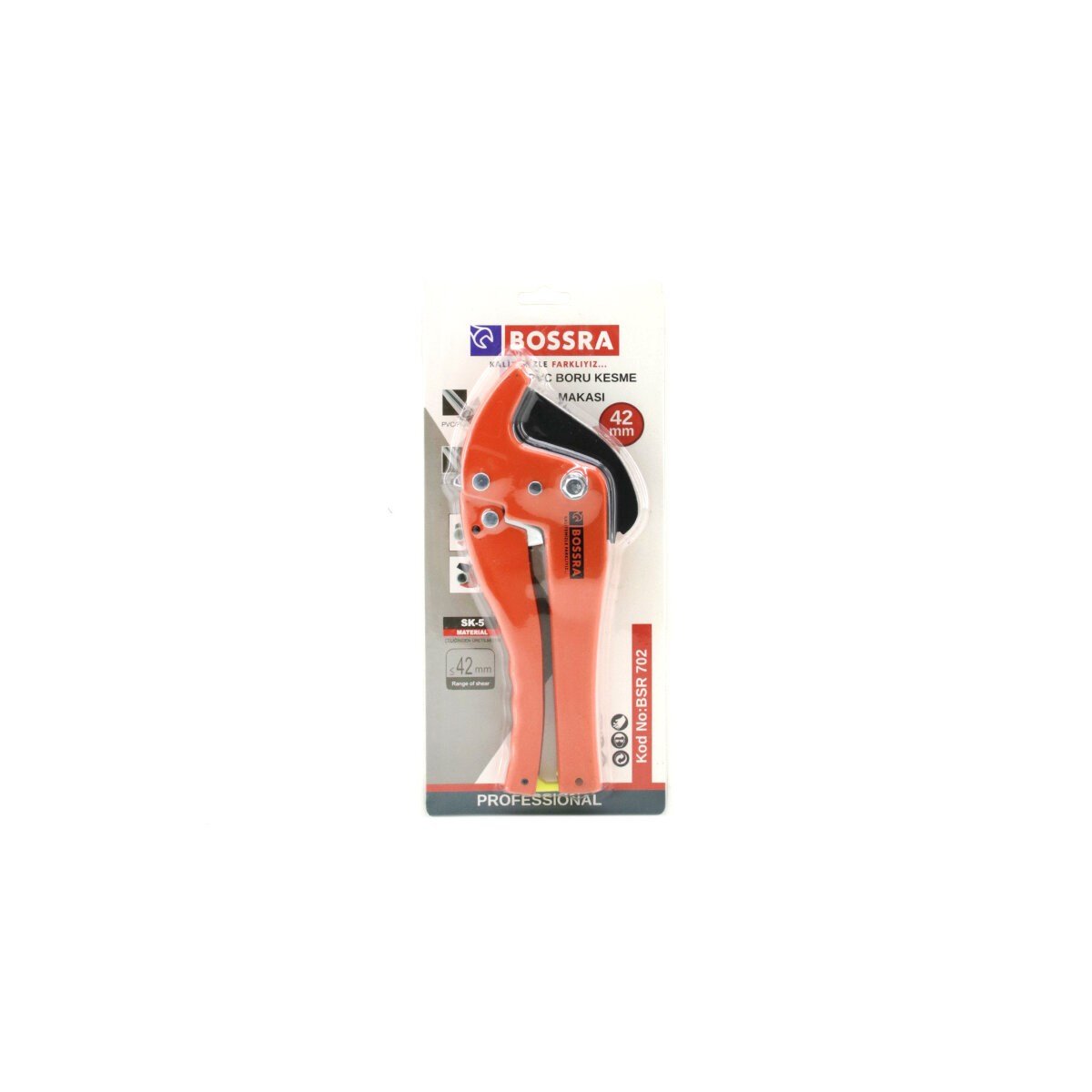 42MM TURUNCU PVC KESME BORU MAKASI (5293)