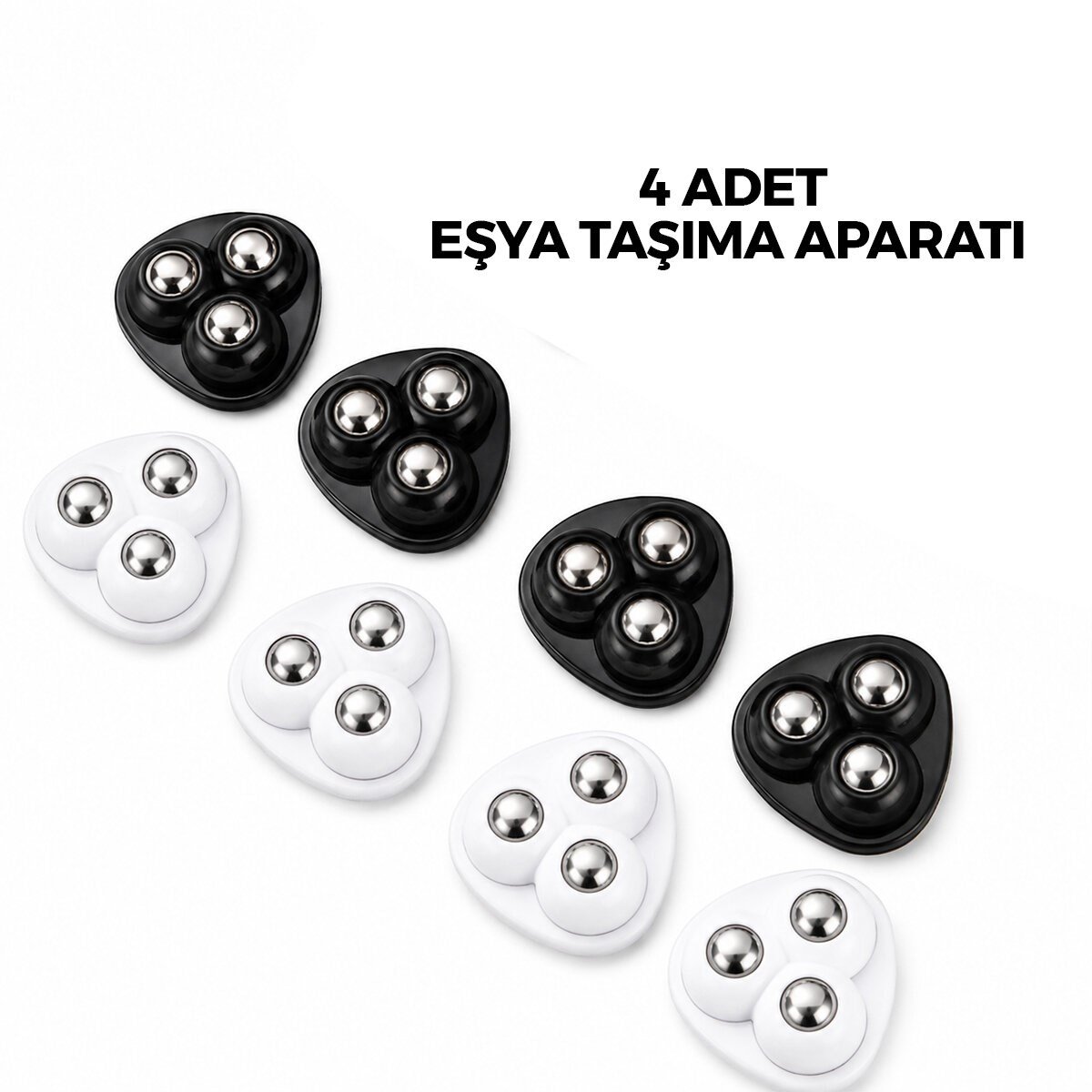 4PCS TEK BİLYA TEKERLEKLİ POŞETLİ MOBİLYA EŞYA TAŞIMA APARATI 360° (5293)