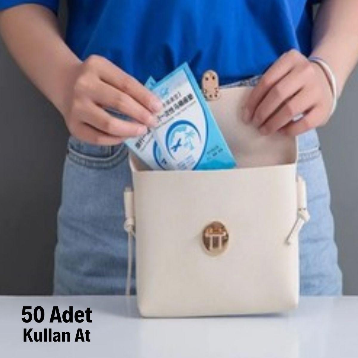 50 Adet Kullan At Pratik Kullanımlı Hijyenik Klozet Kapağı Poşeti (5293)