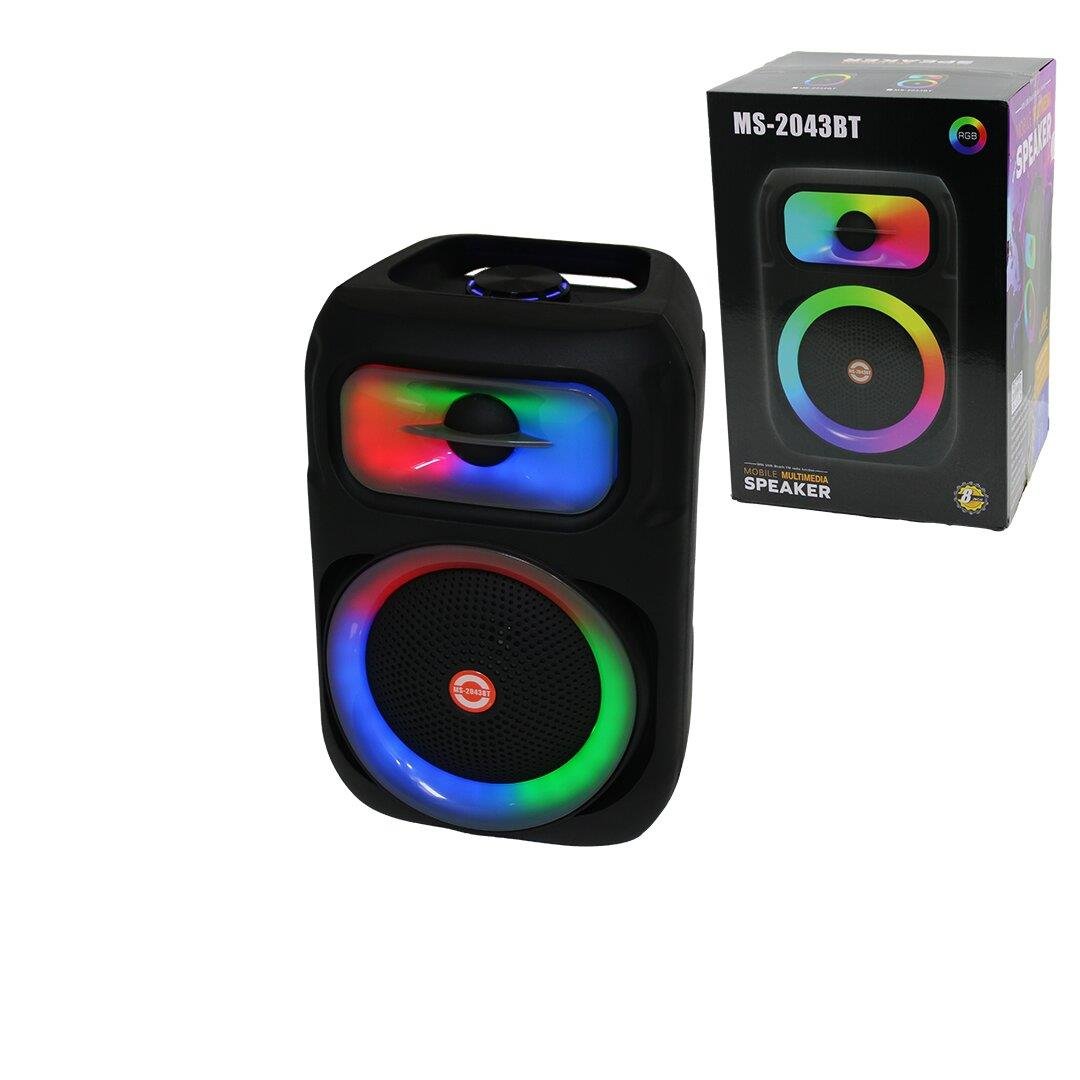 8 İNÇ SPEAKER HOPARLÖR BLUETOOTH WIRELESS SPEAKER 5 FARKLI IŞIKLI USB - BLUETOOHT - DC 5V 25W PL-4671 (5293)