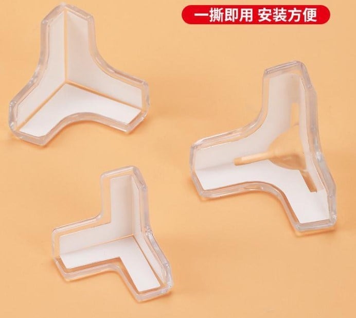8 li Set Silikon Şeffaf Masa Kenarı Koruma Aparatı (5293)
