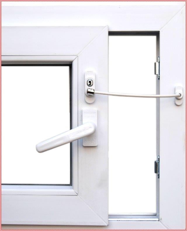 Anahtarlı Halatlı Pvc Kapı Pencere Emniyet Kilidi (5293)