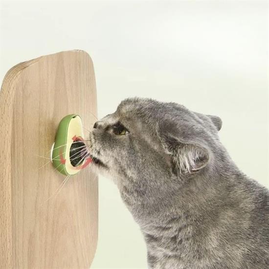 Avokado Model Yapışkanlı Kedi Oyuncağı Yenilebilir Kedi Nanesi Otu (5293)