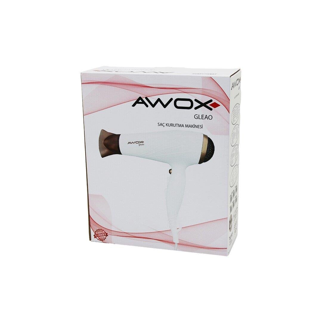 AWOX GLEAO BEYAZ SAÇ KURUTMA - FÖN MAKİNESİ SOĞUK ÜFLEME 2 KADEME FAN - 3 KADEME SICAKLIK 1700-2000W (5293)