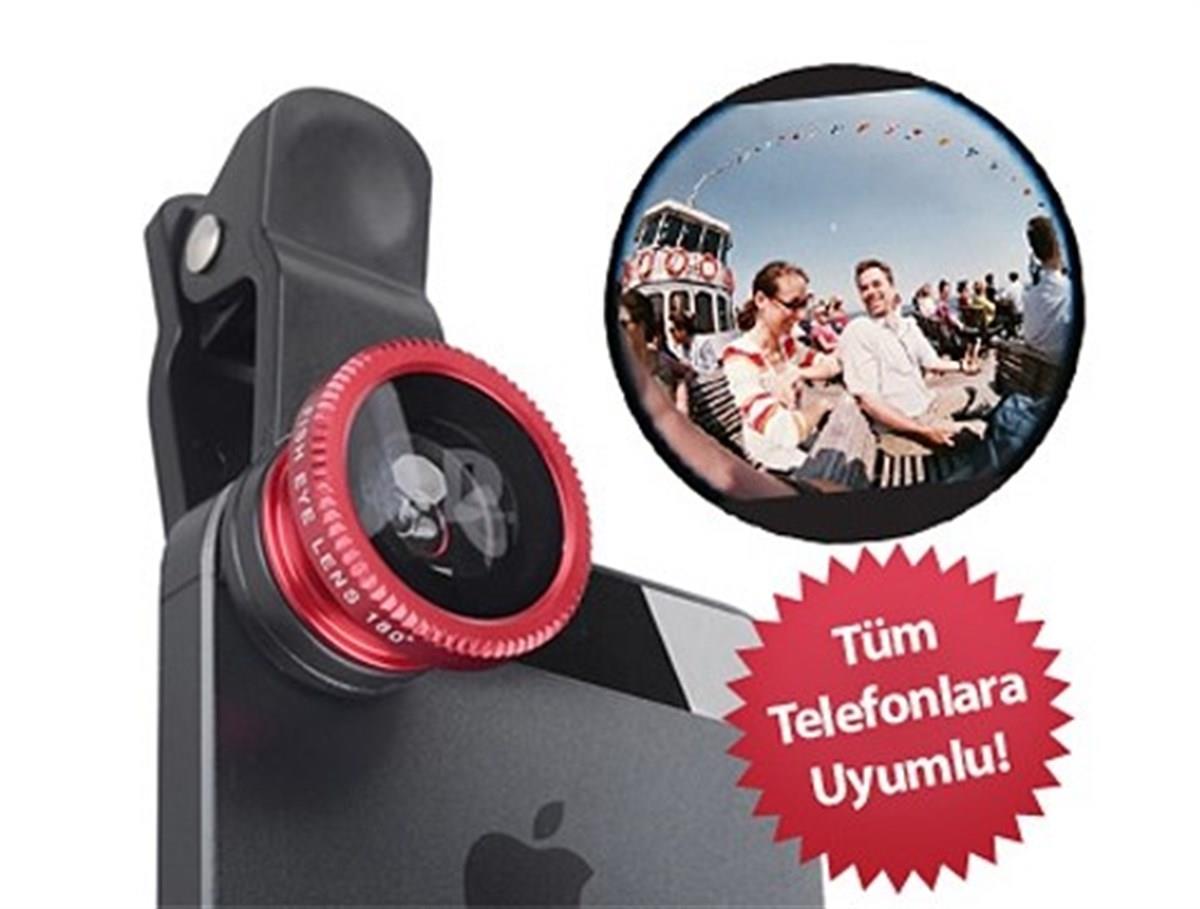Balık Gözü Cep Telefonu Lensi (Tüm Modellere Uyumlu) (5293)