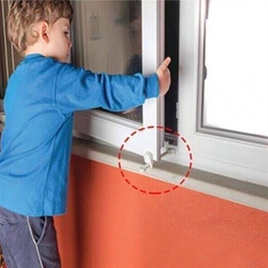 Bebek Çocuk Evcil Hayvan Güvenlik Ayarlanabilir Koruyucu Pencere Havalandırma Kilidi (5293)