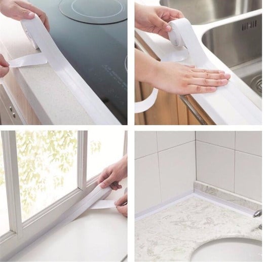BEYAZ Su Sızdırmaz Lavabo Kenar Bandı (3.2m) (5293)