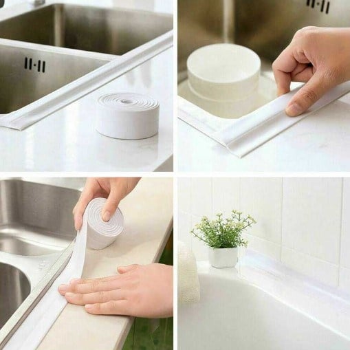 BEYAZ Su Sızdırmaz Lavabo Kenar Bandı (3.2m) (5293)