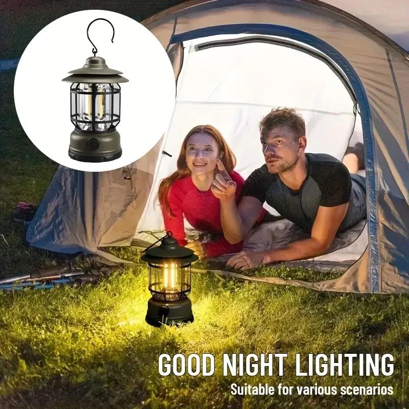 Bluetooth Hoparlör Özellikli Dimerli Led Kamp Lambası Hs66 (5293)