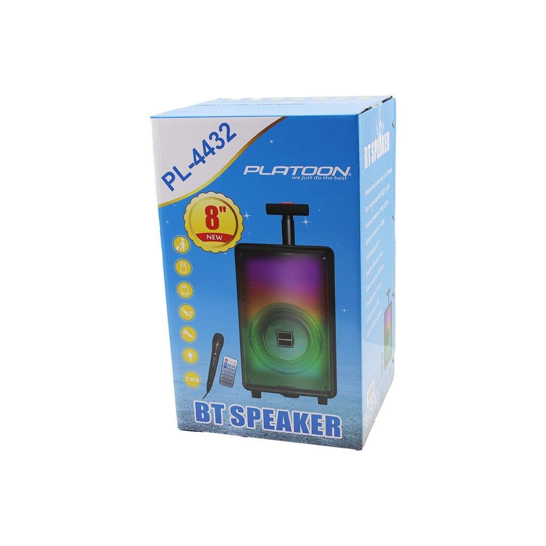 BLUETOOTH MİKROFON - KUMANDALI SPEAKER IŞIKLI 2400mAH 256x228x421MM 20W - 100HZ-20KHZ - 85dB PL-4432 (5293)