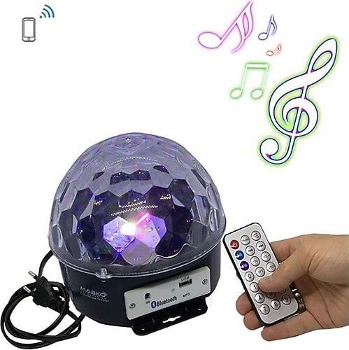 Bluetooth Sd Aux Usb Led Disko Lamba Topu Speaker (5293)