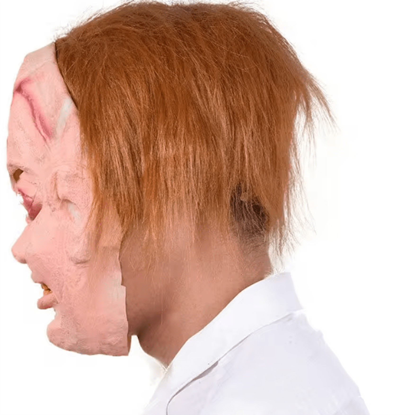 Çaki Maskesi Kahverengi Saçlı Lateks Et Chucky Çaki Maskesi (5293)