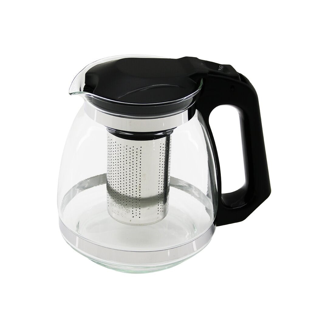 ÇELİK SÜZGEÇLİ CAM DEMLİK 1500ML (5293)