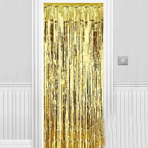 Işıltılı Duvar ve Kapı Perdesi Gold 90x200 cm (5293)